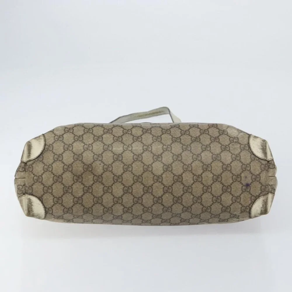 GUCCI GG Supreme Tote Bag PVC Beige 211137 Auth 156914 - Picture 6 of 16